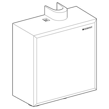 Maska predzidne funkcionalne kutije za Geberit armature za umivaonik Piave / Brenta, stojeća