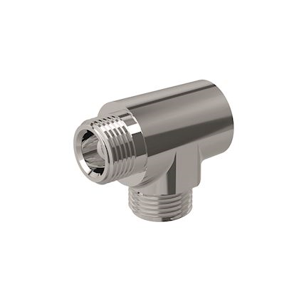 Geberit AquaClean T-komad sa spoljnim navojem: sjajna hrom 3/8"