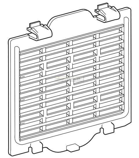 Poklopac za pregradu filtera za Geberit AquaClean Tuma Comfort: alpsko bela