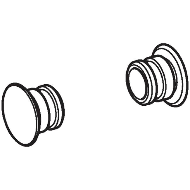 Komplet klinova za fiksiranje od plastike, za Geberit Monolith bočni panel (2 kom.): srednje siva biserno svetlucava