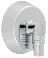 Geberit ugaoni cevni adapter sa zidnom rozetnom: sjajna hrom