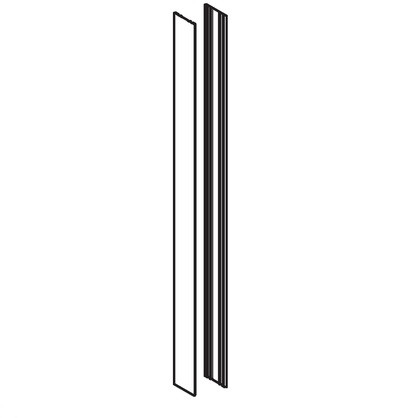 Bočni panel, za Geberit Monolith sanitarni modul za umivaonik: aluminijum brušeni