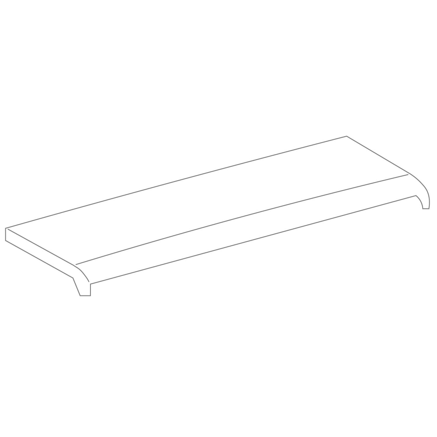 Završna pokrivna ploča gore, za Geberit AquaClean Mera: alpsko bela