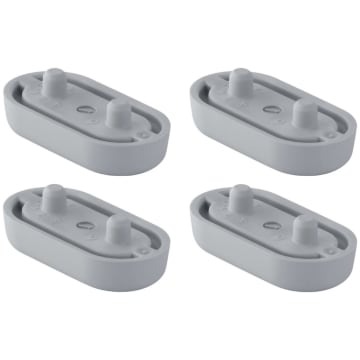 Komplet gumenih odbojnika, izdignutih, za WC sedište, za Geberit AquaClean 5000 / 5000plus (2 kom.): manhattan siva
