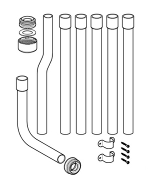 Ispirna cev bela za VM (238.076.11.1)