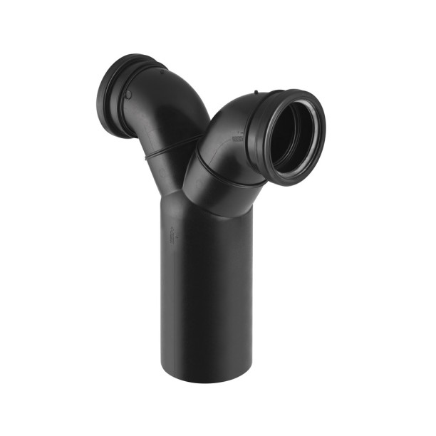 Geberit PE - koleno dvostruko 110/90 za zidni WC za vertikalnu montažu (367.923.16.1)